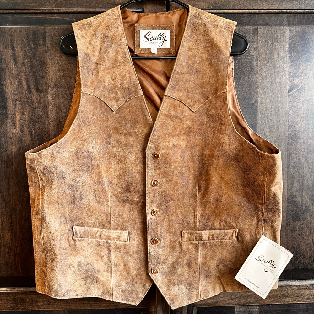 Beautiful lambskin western vest